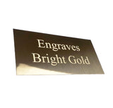 4"x2" Bright Brass Plate, Personalized - Custom Engraves