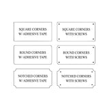 4"x2" Plate Corner Options with or without screws - Custom Engraves